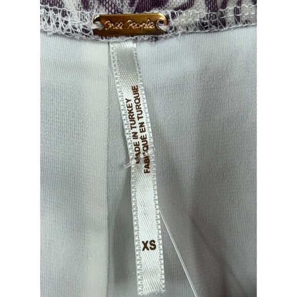 Free People Women's Purple Patterned Skirt Size XS #61420 - Picture 3 of 3